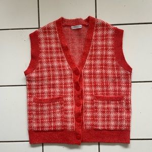 Primark houndstooth oversized sweater vest